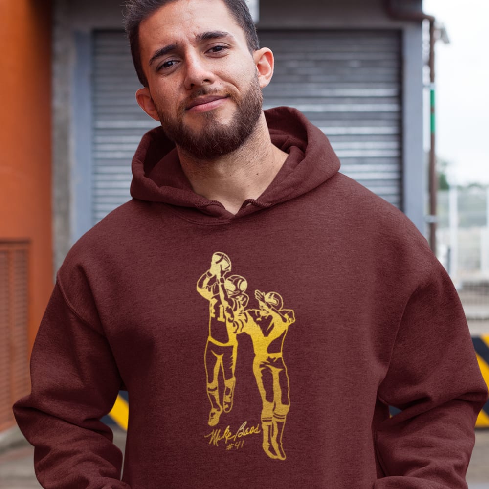 "Interception" by Mike Bass Hoodie, Gold Logo