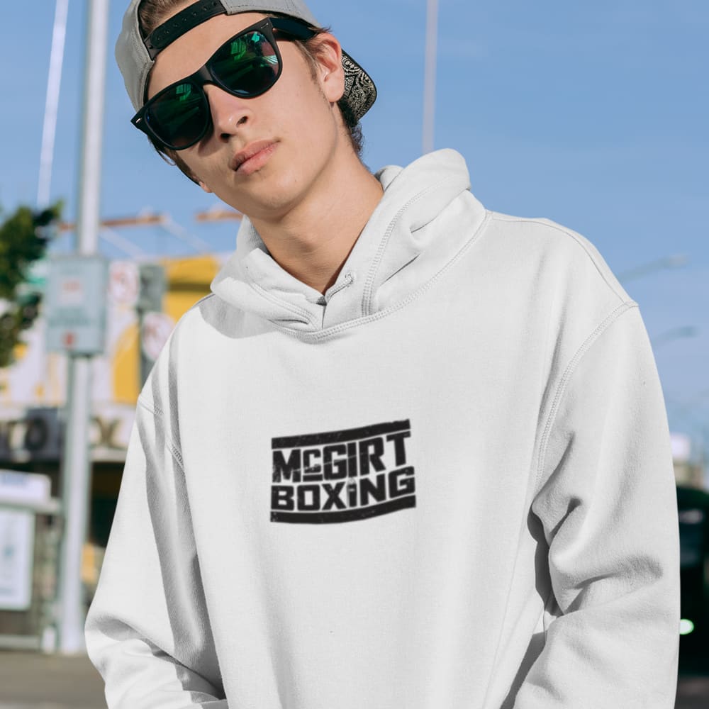 McGirt Boxing by James "Buddy" McGirt, Men's Hoodie, Black Mini Logo, Middle