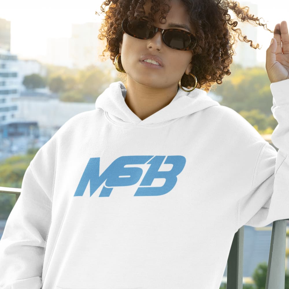 "MB61" by Michaela Boyle Women's Hoodie, Blue Logo