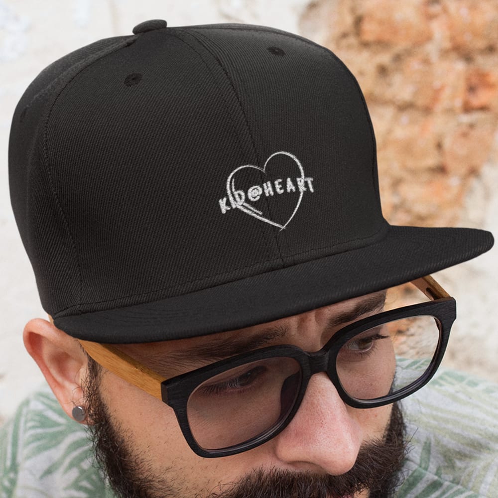 "Kid @ Heart" by Eli Pancol Hat, White Logo
