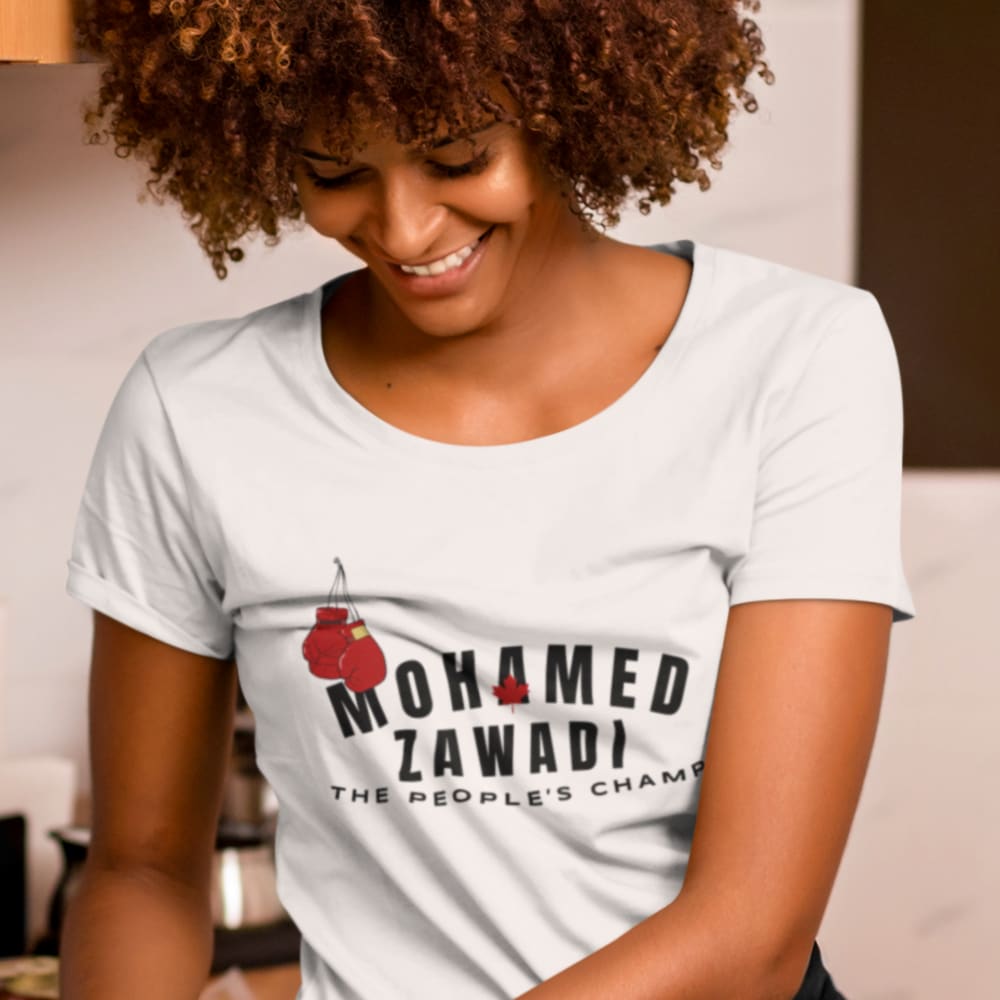 "The People's Champ" by Mohamed Zawadi, Women's T-Shirt, Dark Logo
