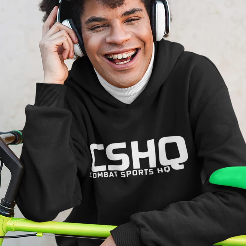 Combat Sports HQ "CSHQ" Hoodie, White Logo