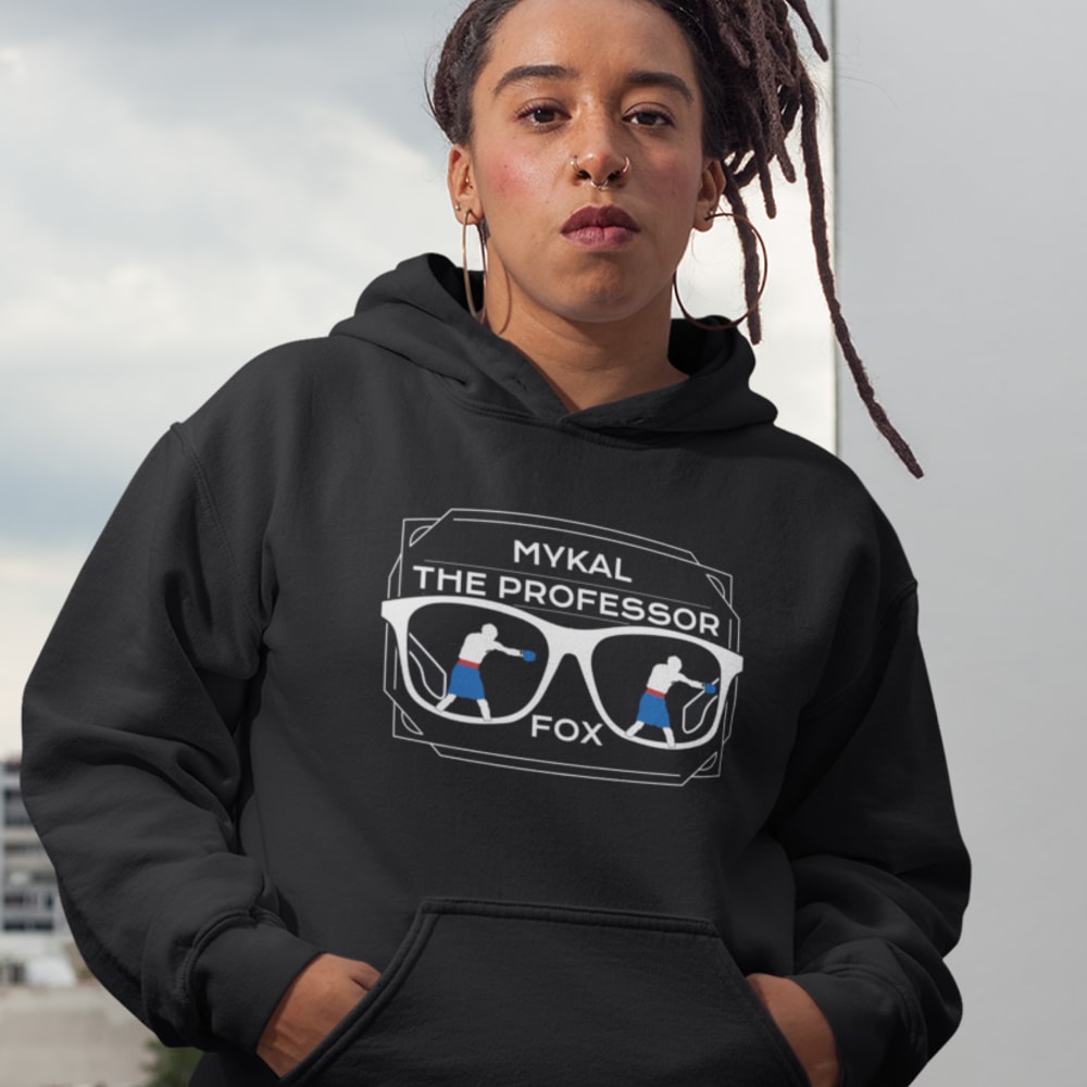 Mykal "The Professor" Fox Women's Hoodie, White Logo