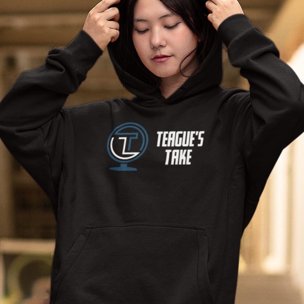  Teague Take Unisex Hoodie, Light Logo