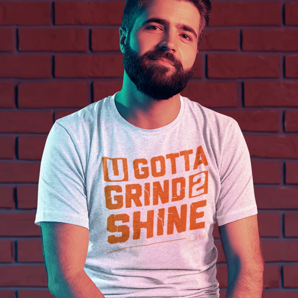 Natural Goldglover Orlando Thill Hudson Sr. T-Shirt , Orange Logo