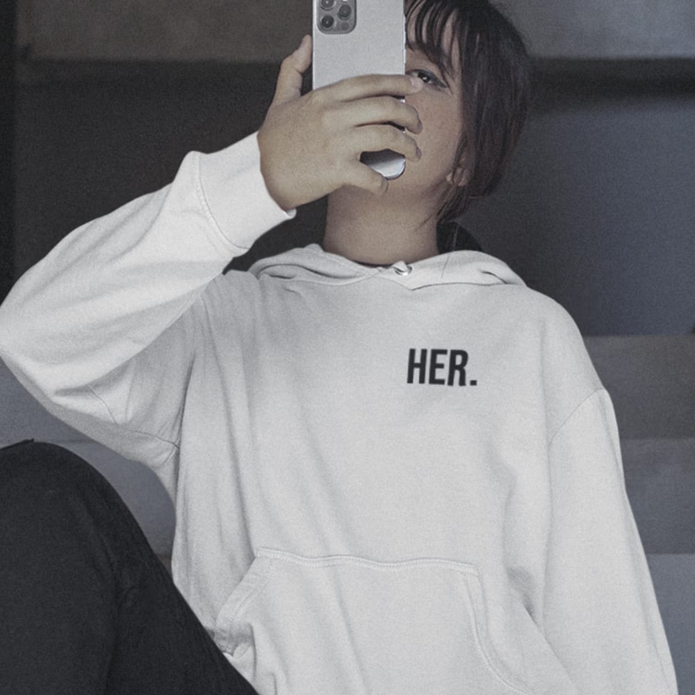 HER by Juju Alexander Women's Hoodie, Black Logo