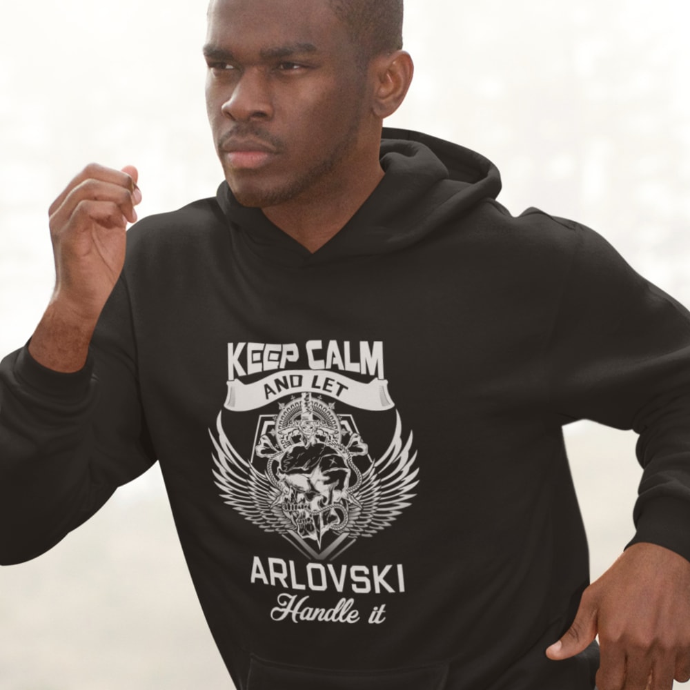 Keep Calm by Andrei Arlovski Hoodie, White Logo