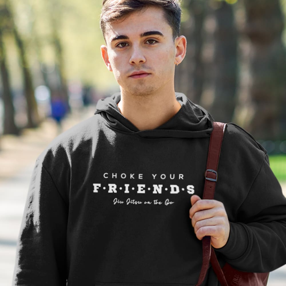 Chris Camozzi "Choke Your Friends" Men's Hoodie, White Logo