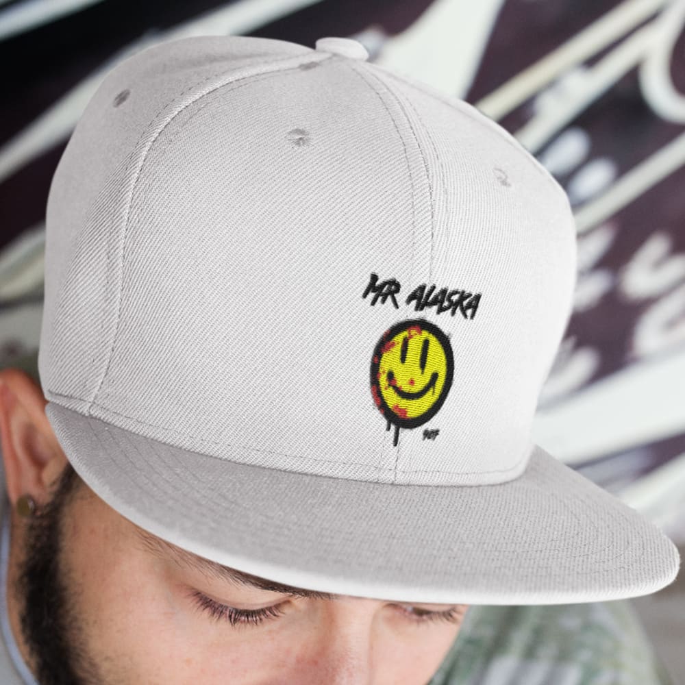 MR ALASKA smiley by Ben Bennett Hat, Black Logo