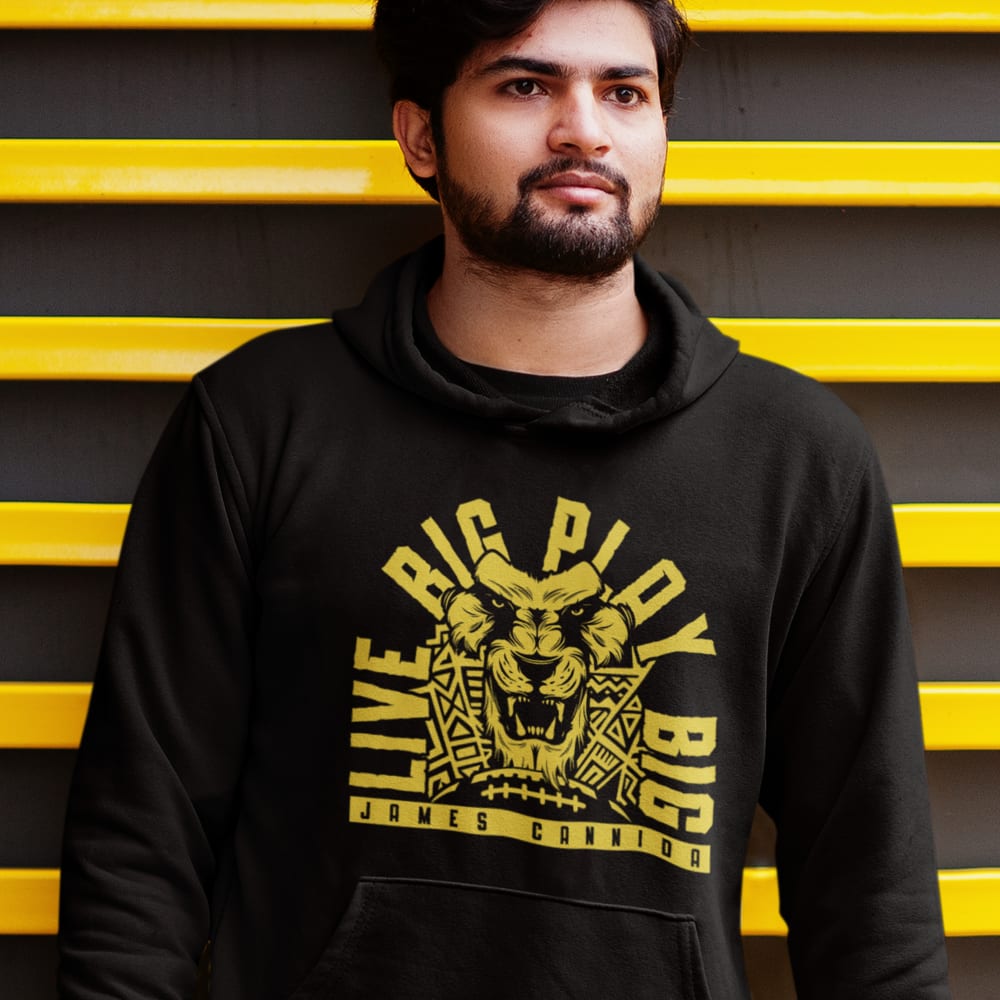 Live Big Play Big by James Cannida Hoodie