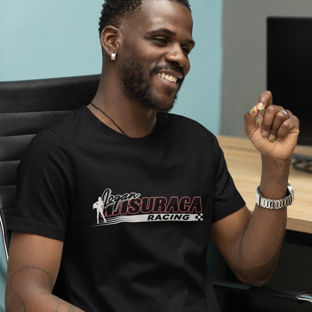 LIMITED EDITION Logan Misuraca Racing T-Shirt, White Logo