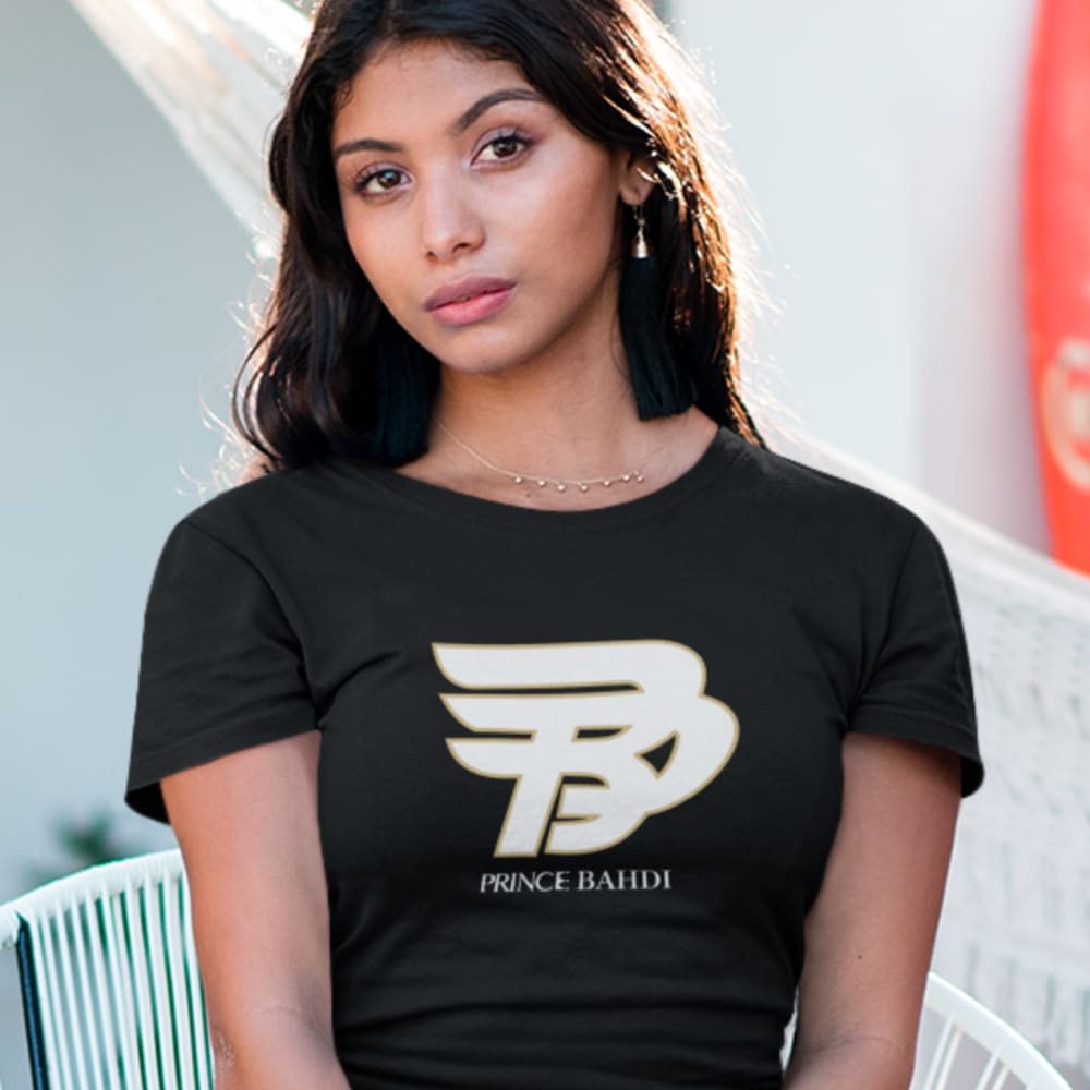 Lucas "Prince" Bahdi Women's T-Shirt, White Logo