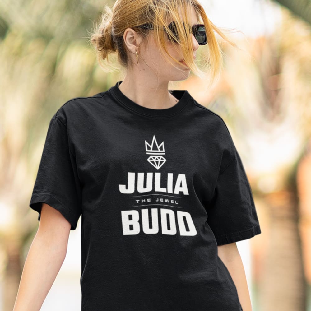 Julia Budd Gibson MMA Port Moody, BC Unisex T-Shirt, White Logo