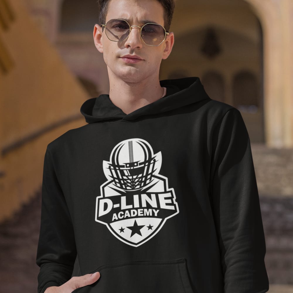 "D-Line" by Chase Baker - Hoodie, White Logo