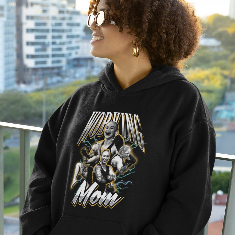 Working Mom by Chelsea Conner Men's Hoodie , Light Logo