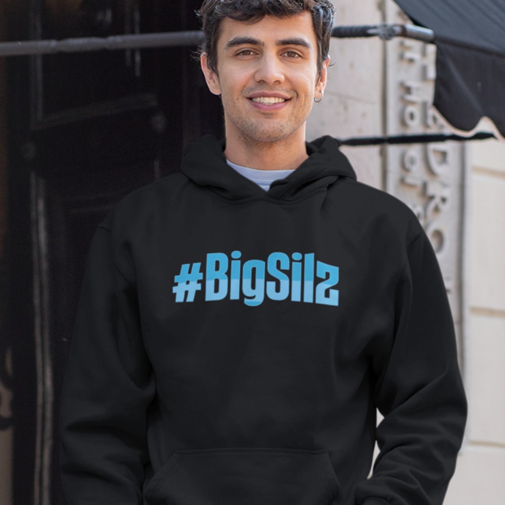 #BigSilz by Dan Sileo Hoodie, Blue Logo