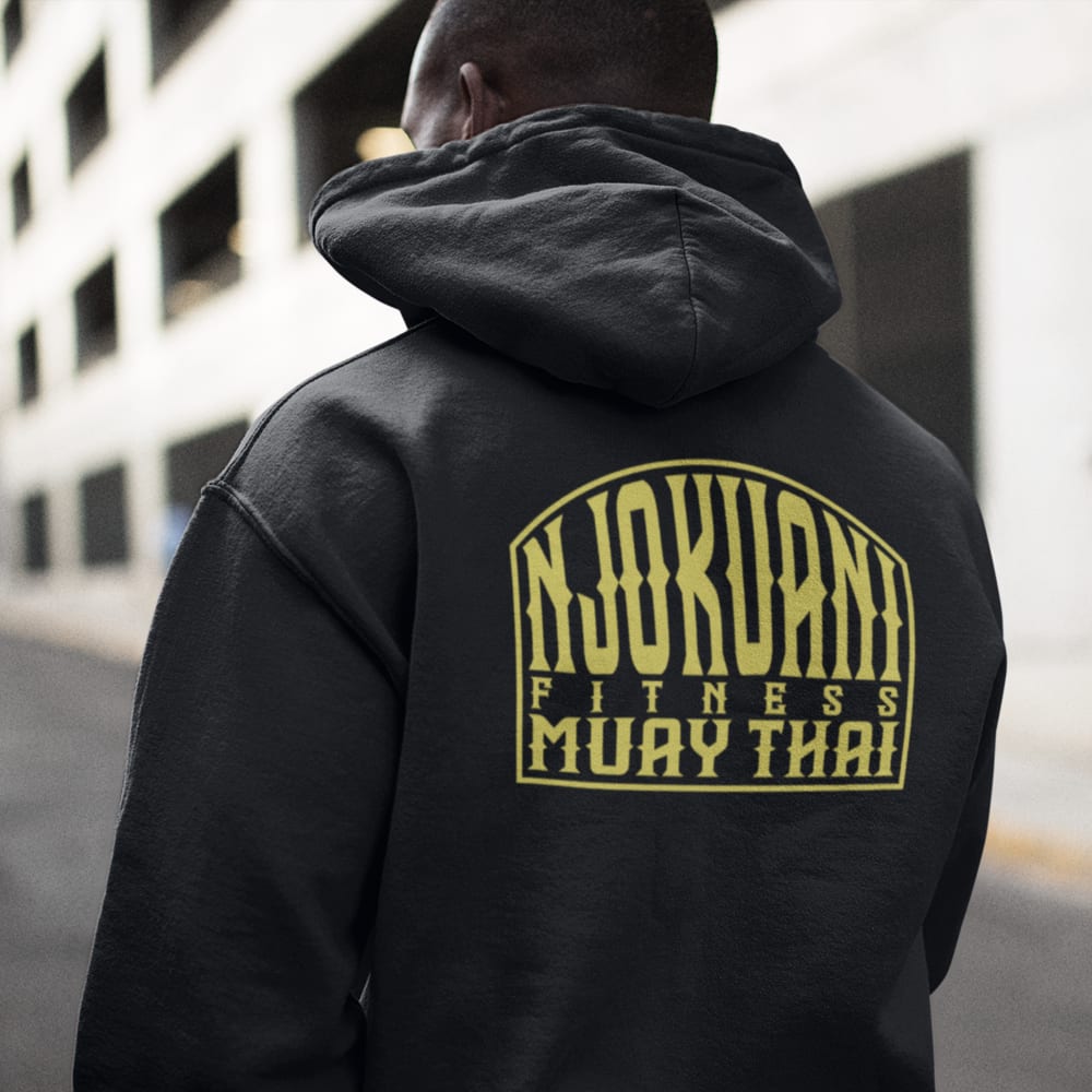 Njokuani Fitness by Anthony Njokuani Hoodie, Gold Logo
