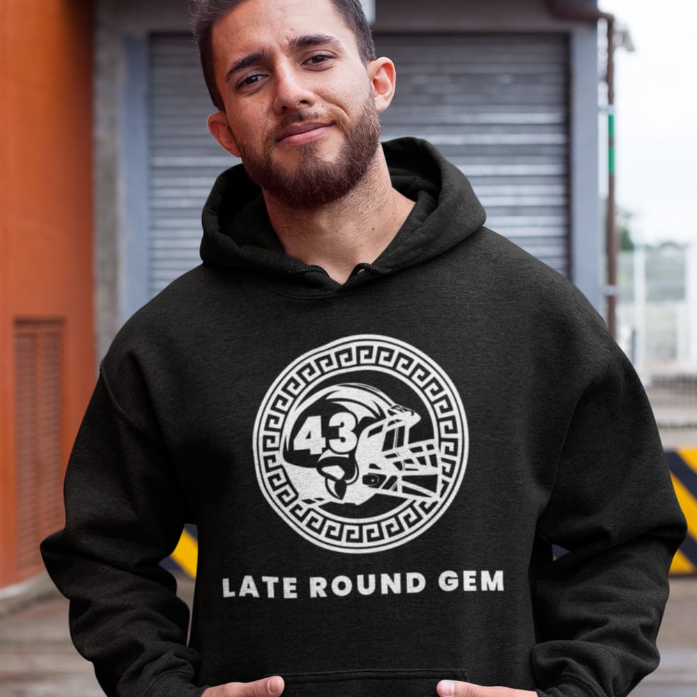 Late Round Gem Lonnie Young Hoodie, White Logo