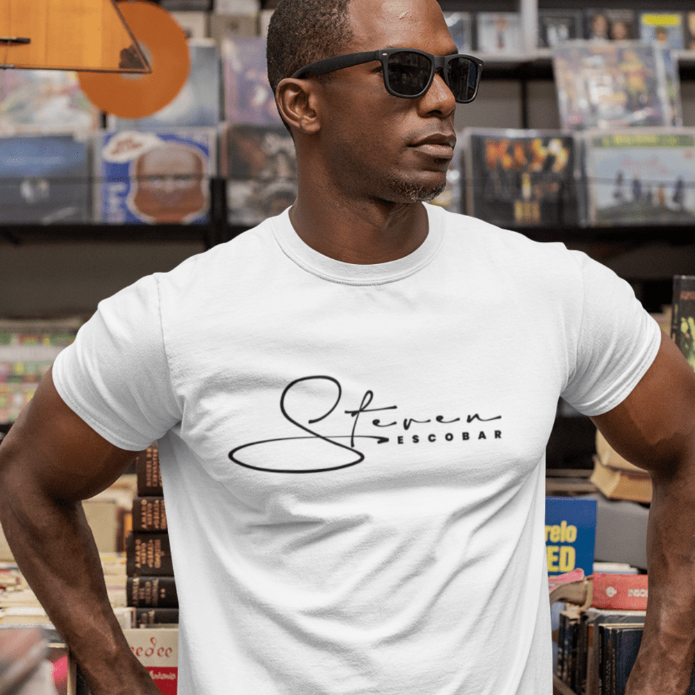 Steven Escobar Men's Signature Tee, Black Logo