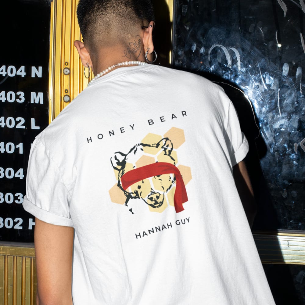 The Honey Bear by Hannah Guy T-Shirt, Dark Logo