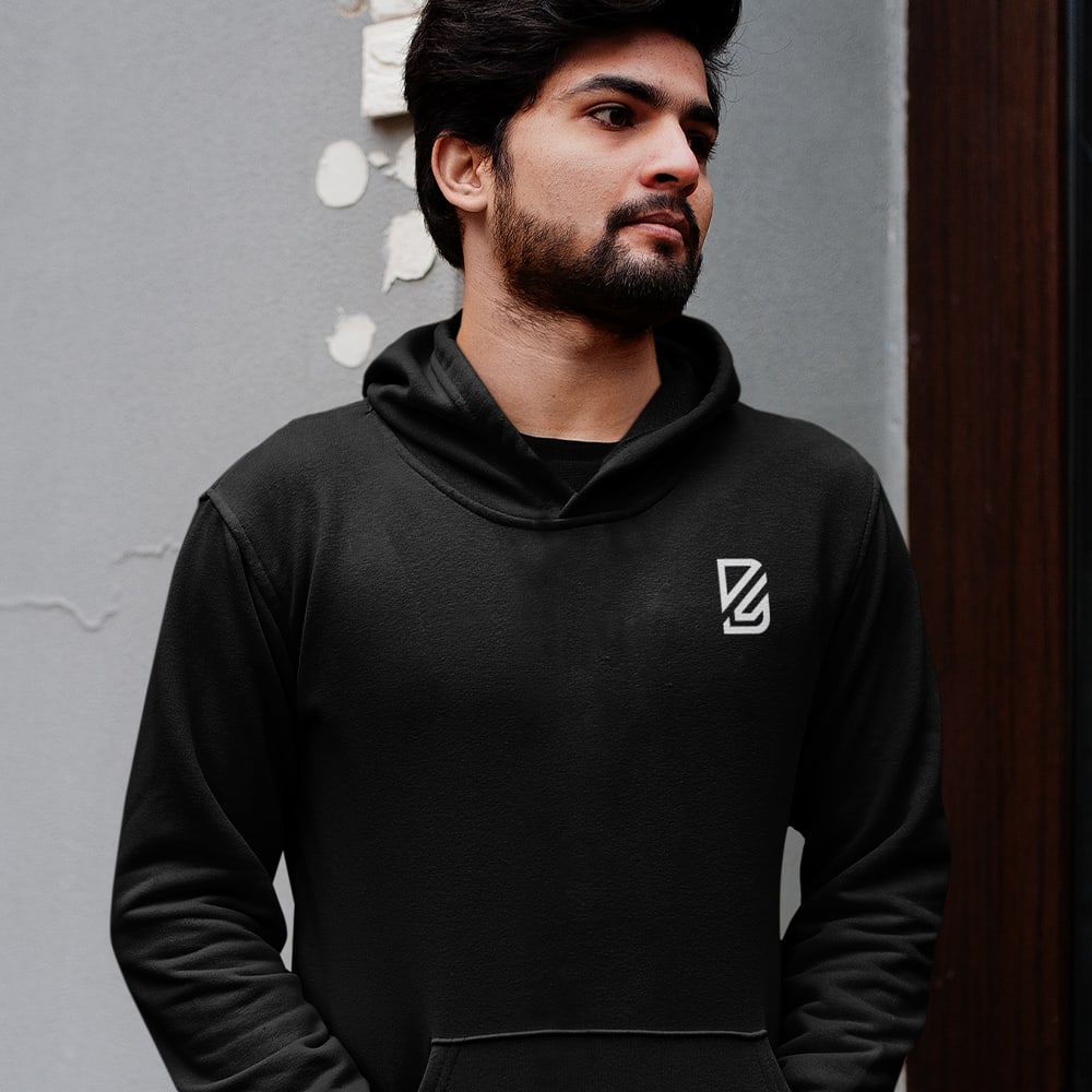 Denis Smirnov Unisex Hoodie, White  Mini Logo