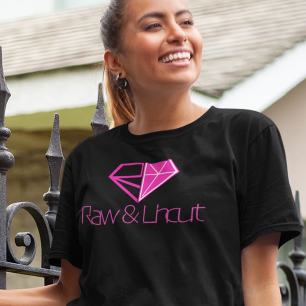 Raw & Uncut T-Shirt Pink Logo