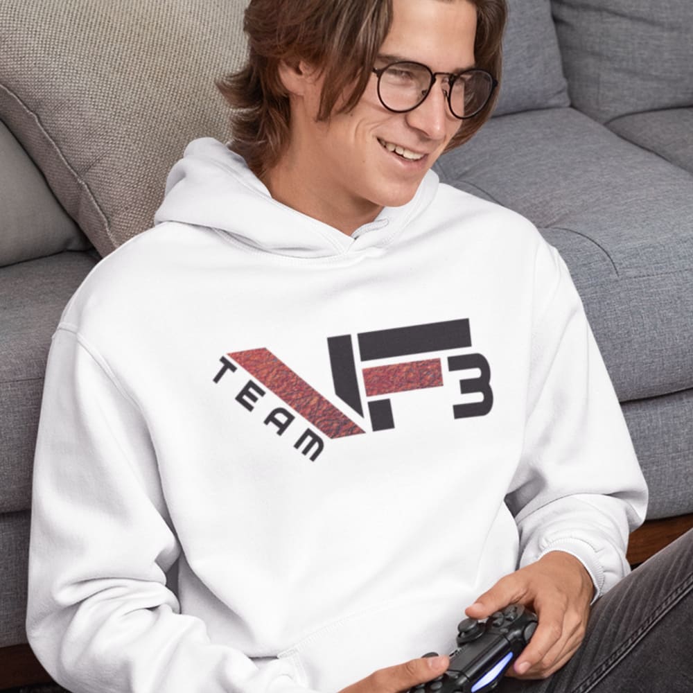 VF3 by Vernon Fox Hoodie, Black Red Logo