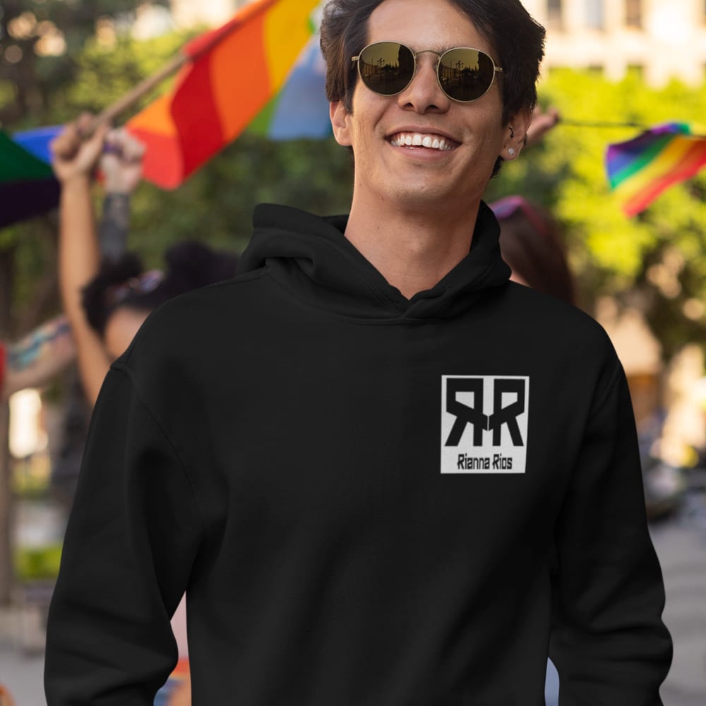 RR By Rianna Rios, Hoodie, Block Logo White