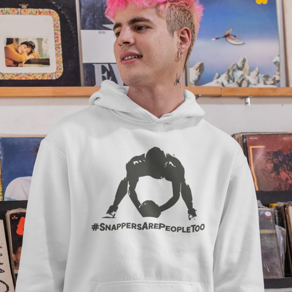 "#SnappersArePeopleToo" Hoodie, Dark Logo