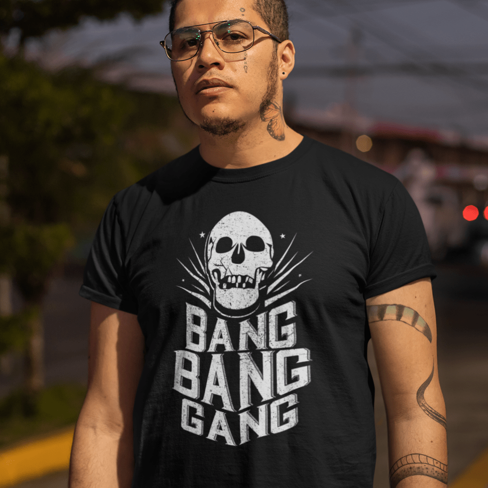 “Bang Bang Gang” by Chidi Ahanotu, Men's T-Shirt