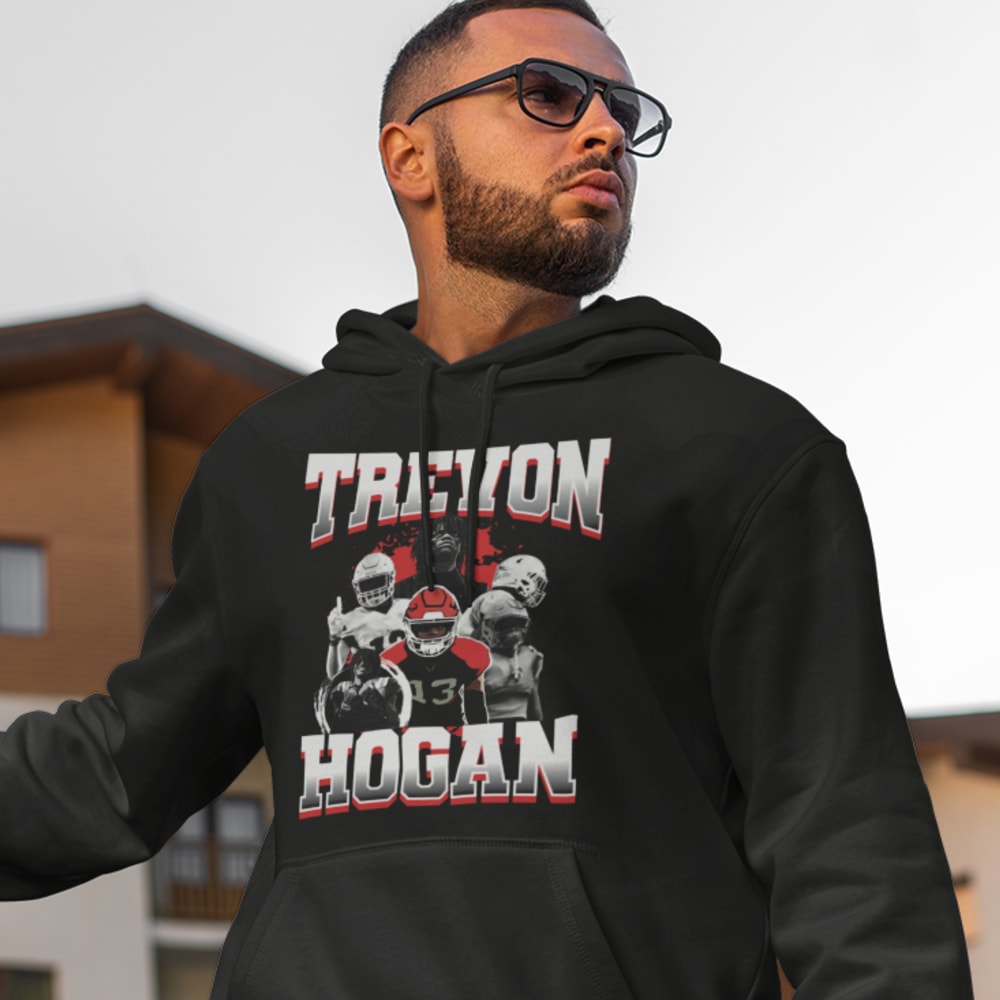 "TH" by Trevon Hogan Hoodie, White Logo