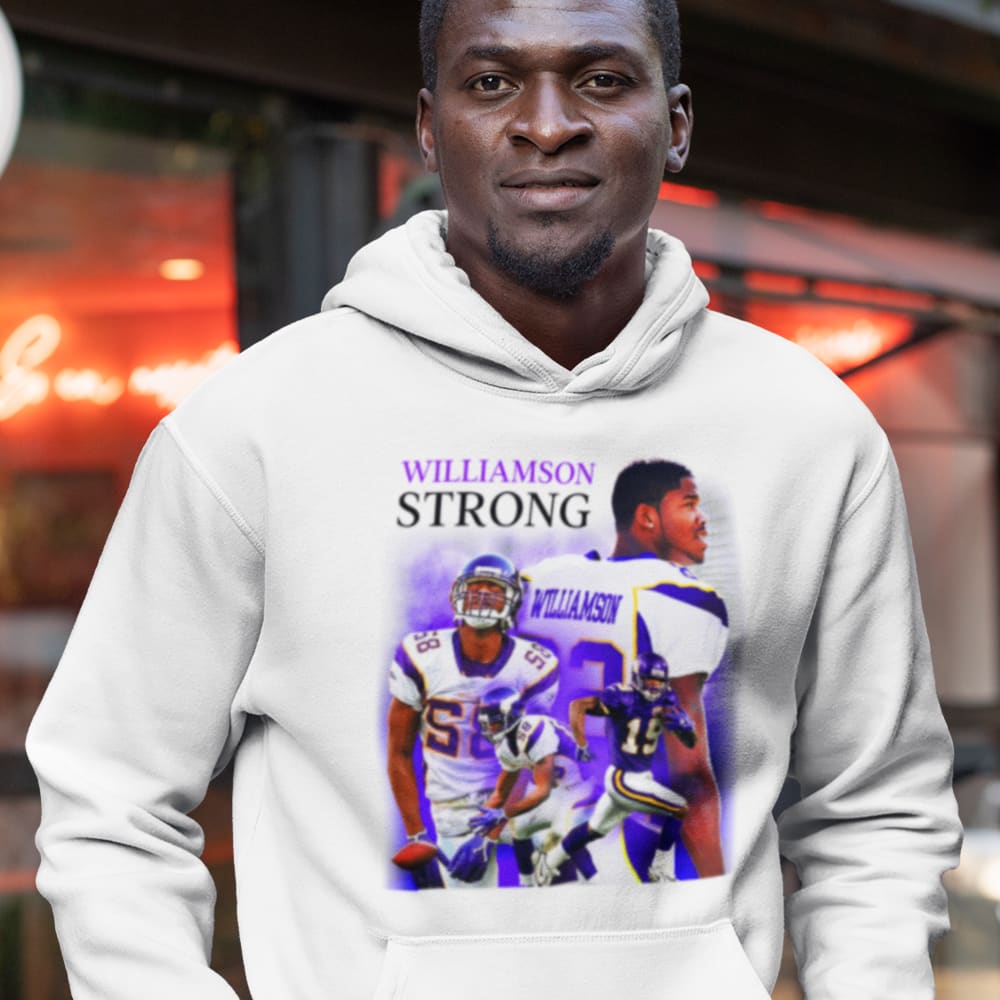 Williamson Strong by Troy Williamson Hoodie, Dark Logo