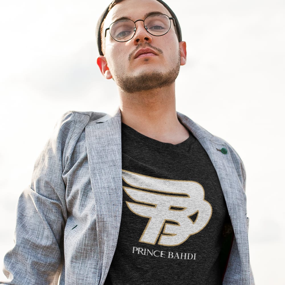 Lucas "Prince" Bahdi Men's T-Shirt, White Logo