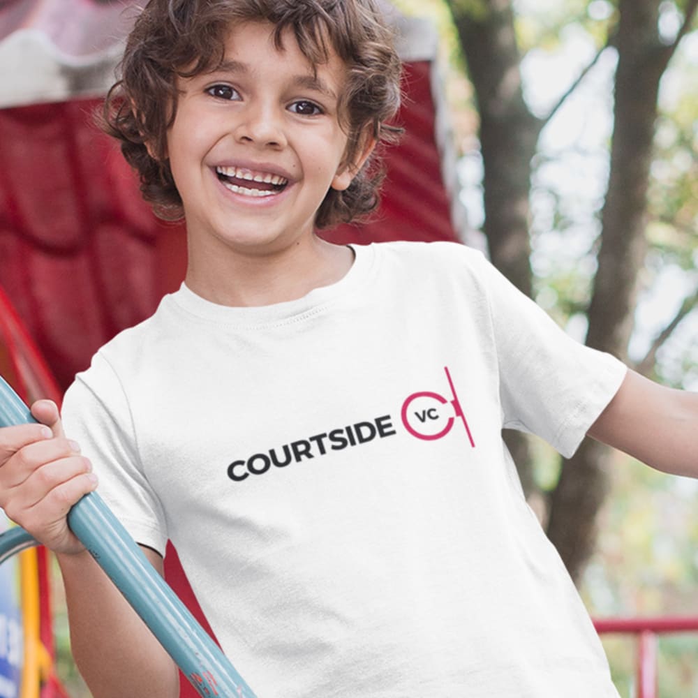 Courtside Ventures Youth Shirt, Black Logo