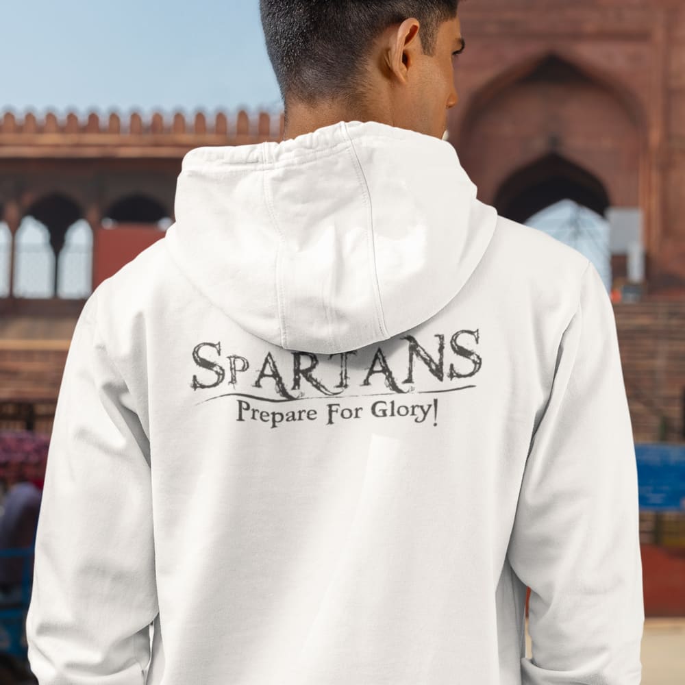 Spartans Prepare For Glory, Hoodie, Light Logo