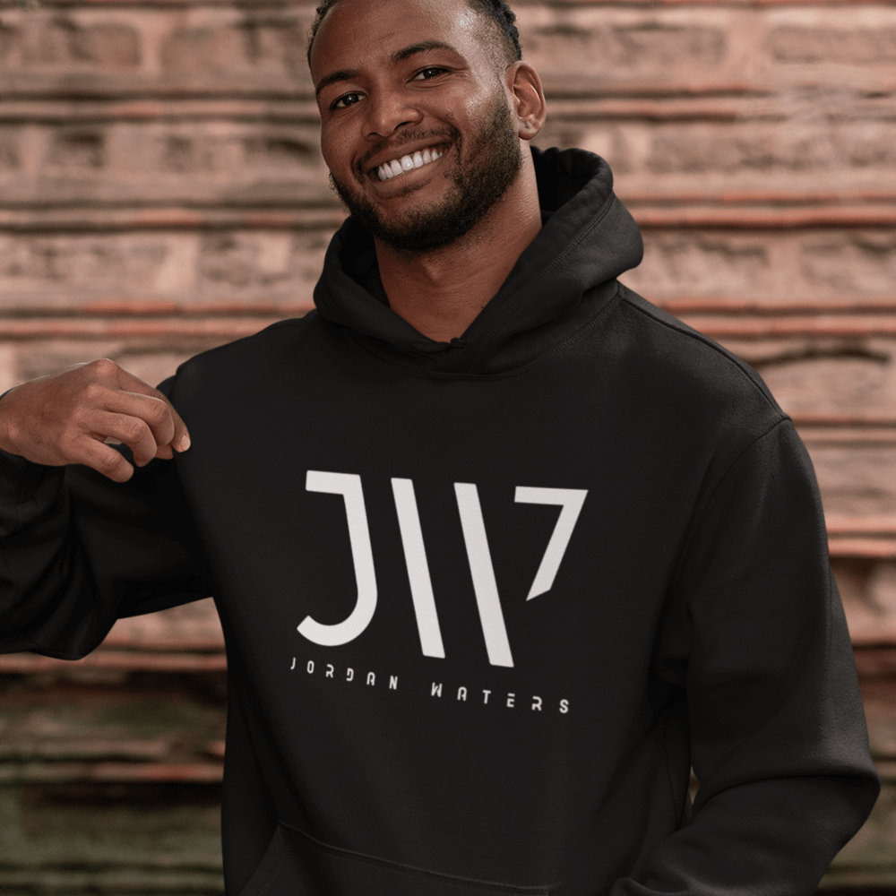 JW Jordan Waters Hoodie, White Logo