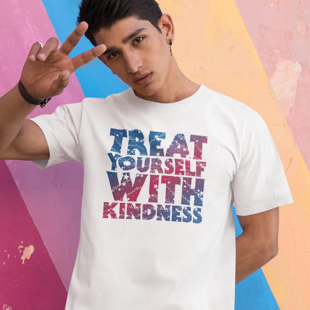 Treat Yourself With Kindness by Val Whiting Unisex T-Shirt, Dark Logo