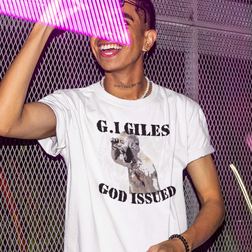 God Issued by Trevin Giles, Men's T-Shirt, Dark Logo