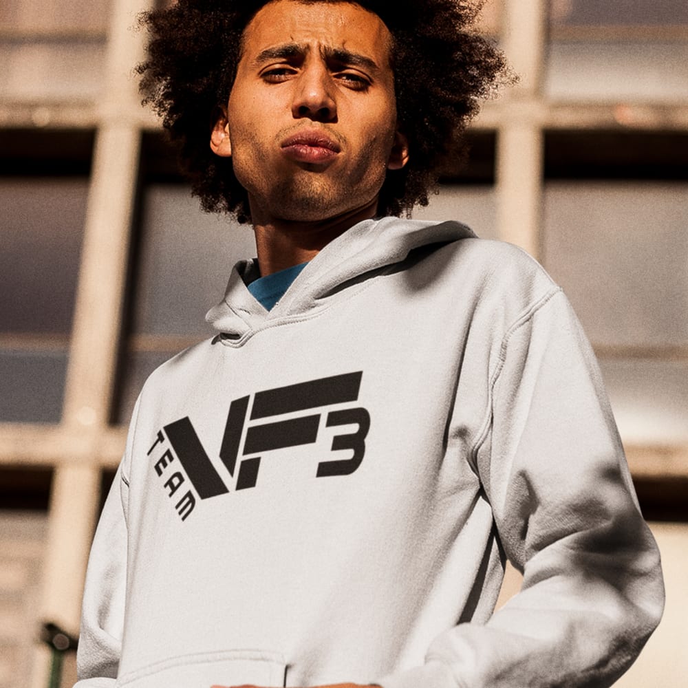 VF3 by Vernon Fox Hoodie, Black Logo