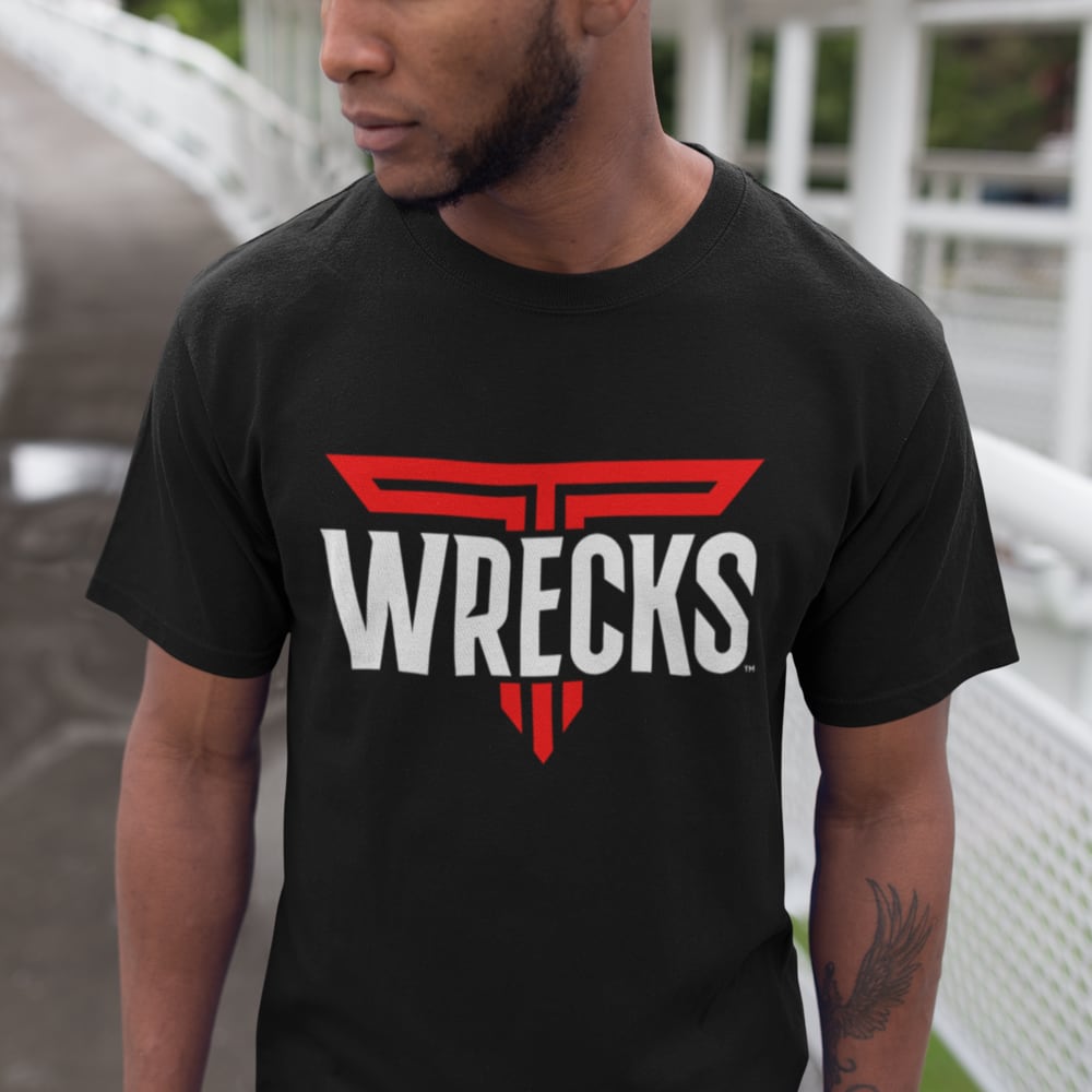 WRECKS by Terrance Mckinney T-Shirt, White Logo