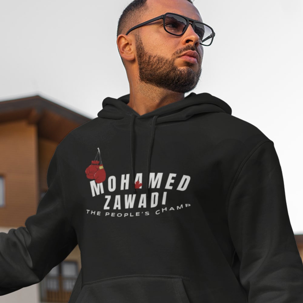 "The People's Champ" by Mohamed Zawadi, Hoodie, Light Logo