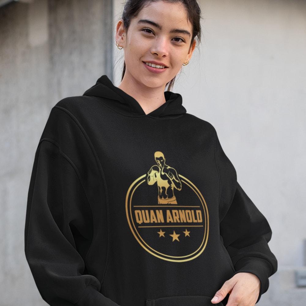 Quan "The Freak" Arnold Women's Hoodie, Gold Logo