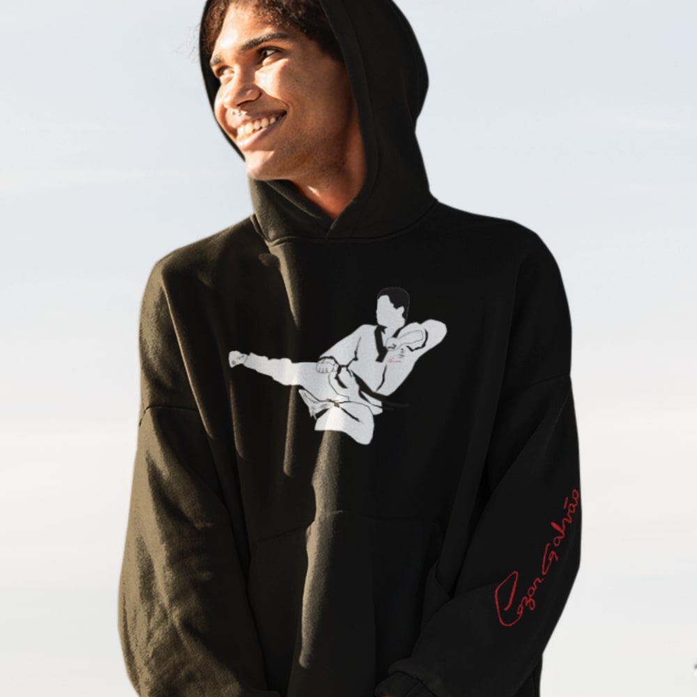 Cezar Galvao Flying Kick Men's Hoodie