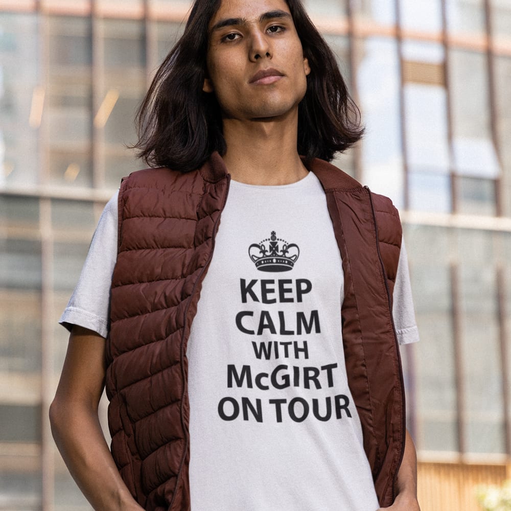 "Keep Calm on Tour" by James "Buddy" McGirt T-Shirt, Black Logo