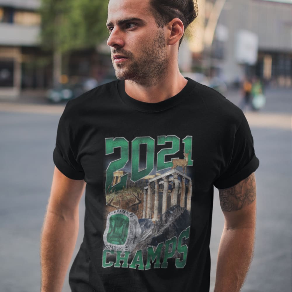 CHAMPS 2021 in Greeks Milwaukee by League Alerts T-Shirt