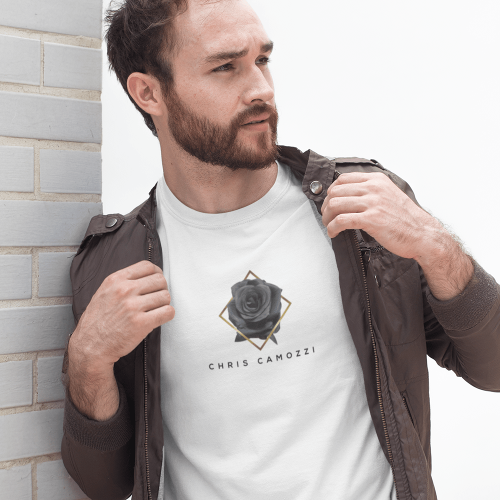 Chris Camozzi "Black Rose" Men's T-Shirt