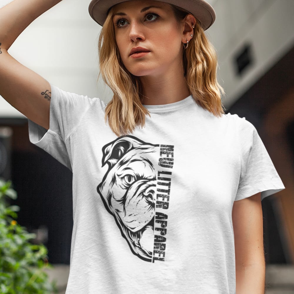 New Litter Apparel Half Bulldog Face T-Shirt