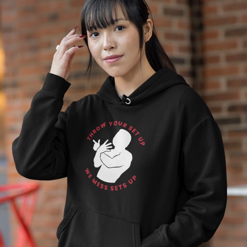 Throw Your Set Up Jacori Teemer Men's Hoodie, White Logo