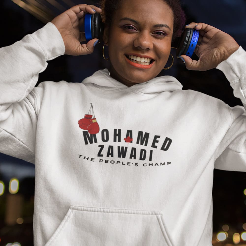 "The People's Champ" by Mohamed Zawadi, Women's Hoodie, Dark Logo