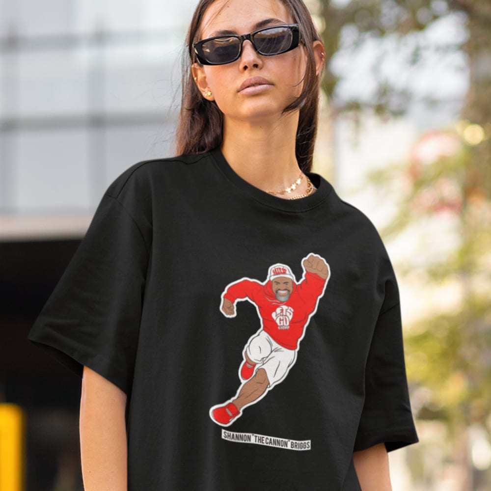 Superhero Cannon by Shannon Briggs Women's T-Shirt